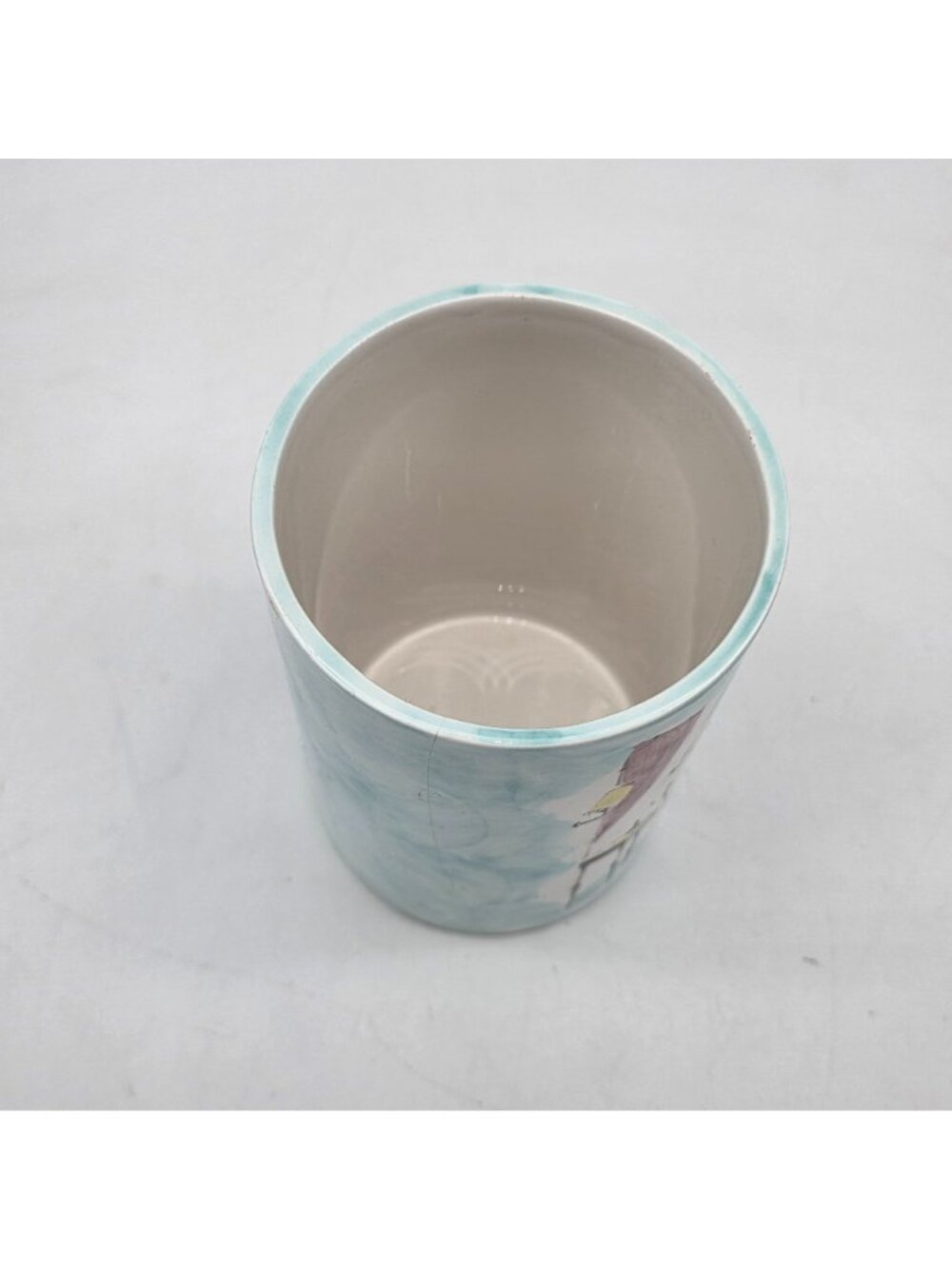 MCM Ceramica Di Milano Italy Hand-Painted Porcelain Canister Retro Bath Scene - Picture 12 of 14